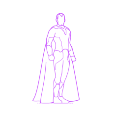 Pop Culture Marvel Comics Vision Sticker Svg Vector, Free Vectors File